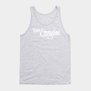 Team Emmalee logo in White Tank Top